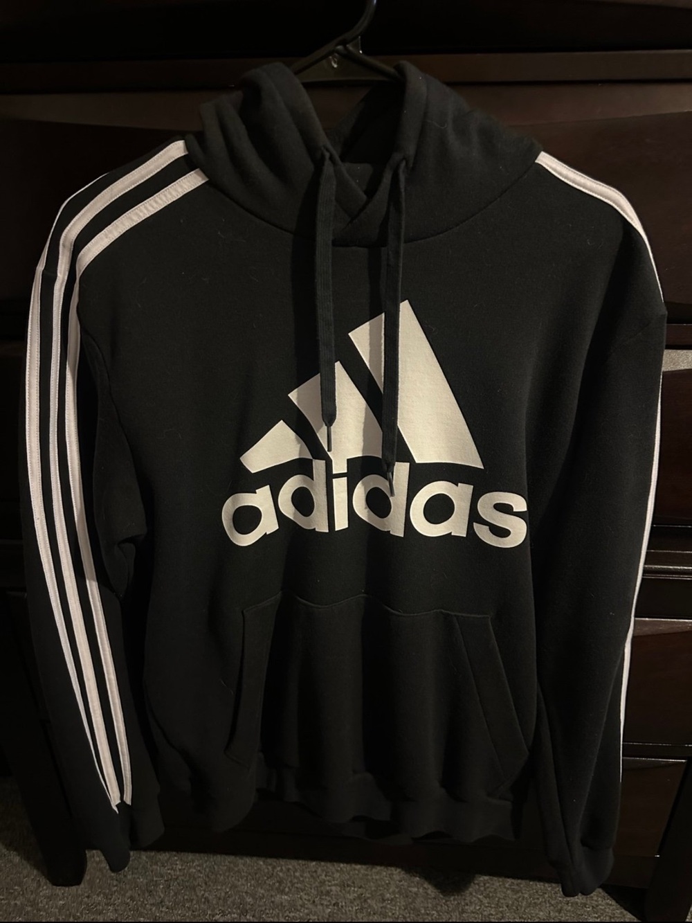 Adidas Unisex Black Hoodie